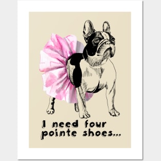 French bulldog-ballerina Posters and Art